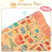 Colorful birthday vibe gift paper