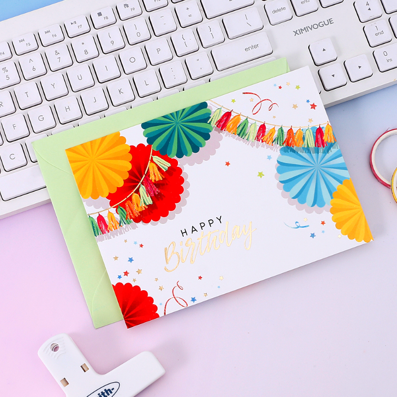 Creative Colorful Pop Up Greeting Card