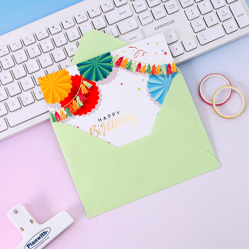 Creative Colorful Pop Up Greeting Card