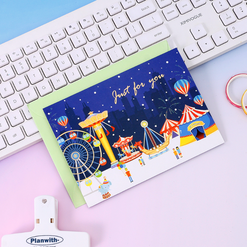 Creative Colorful Pop Up Greeting Card