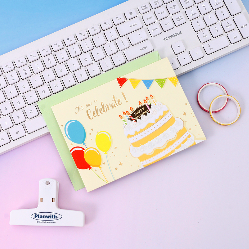 Creative Colorful Pop Up Greeting Card