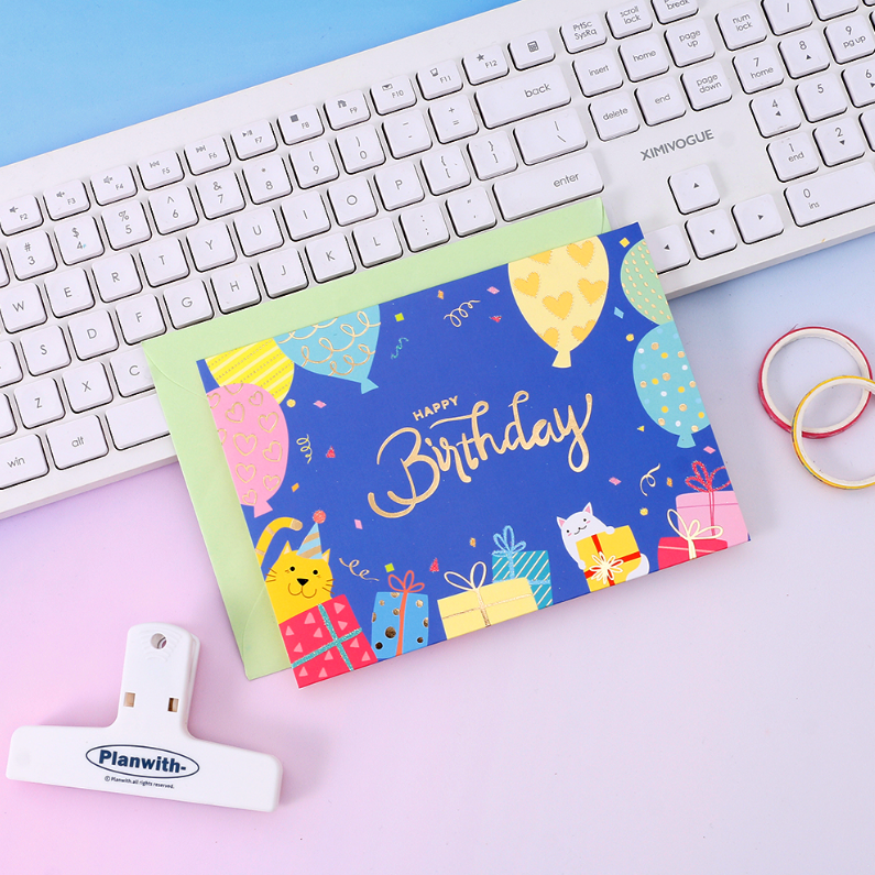 Creative Colorful Pop Up Greeting Card