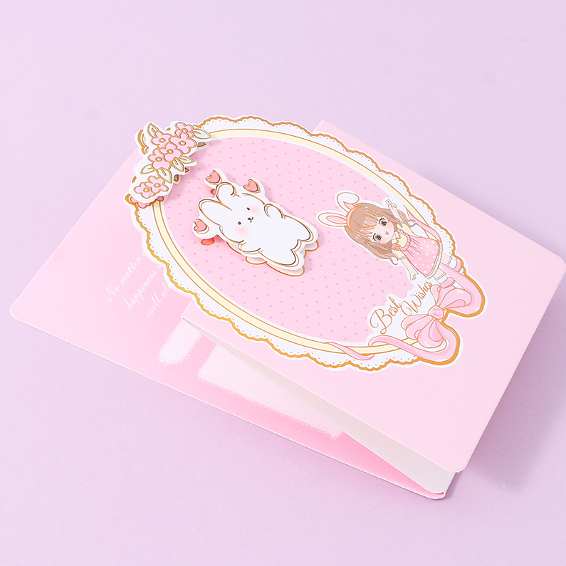 Cute Partner Triple Fold Greeting Card