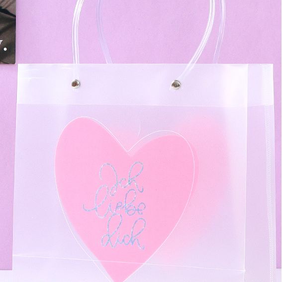 Loving Heart Series Plastic Gift Bag