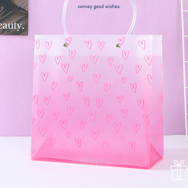 Loving Heart Series Plastic Gift Bag
