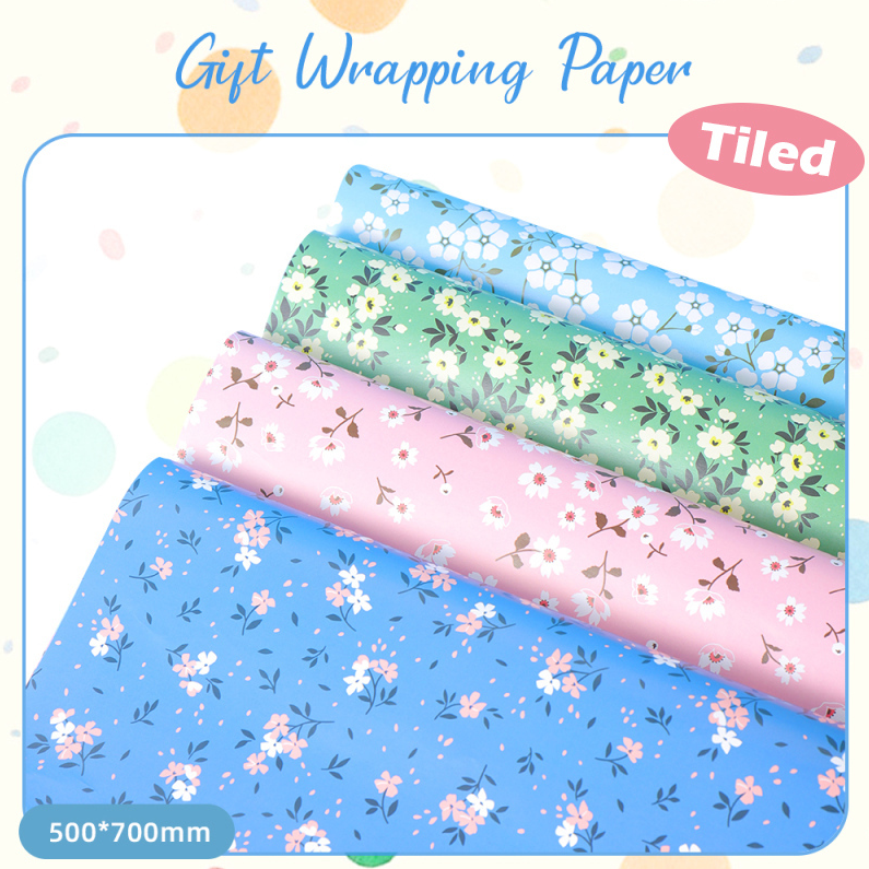 Fresh Floral Gift Wrapping Paper