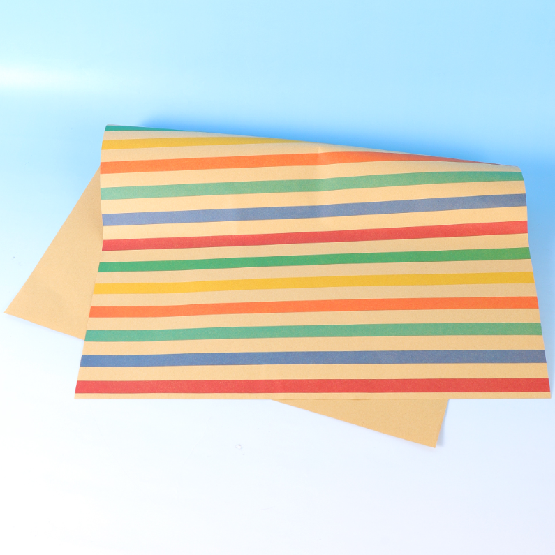 Colorful Striped Gift Wrapping Paper