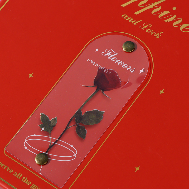 Garden Red Rose Square Gift Box (L)