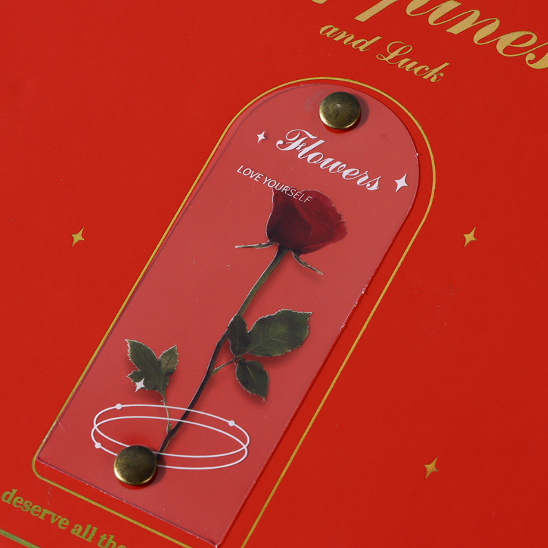 Garden Red Rose Square Gift Box (M)