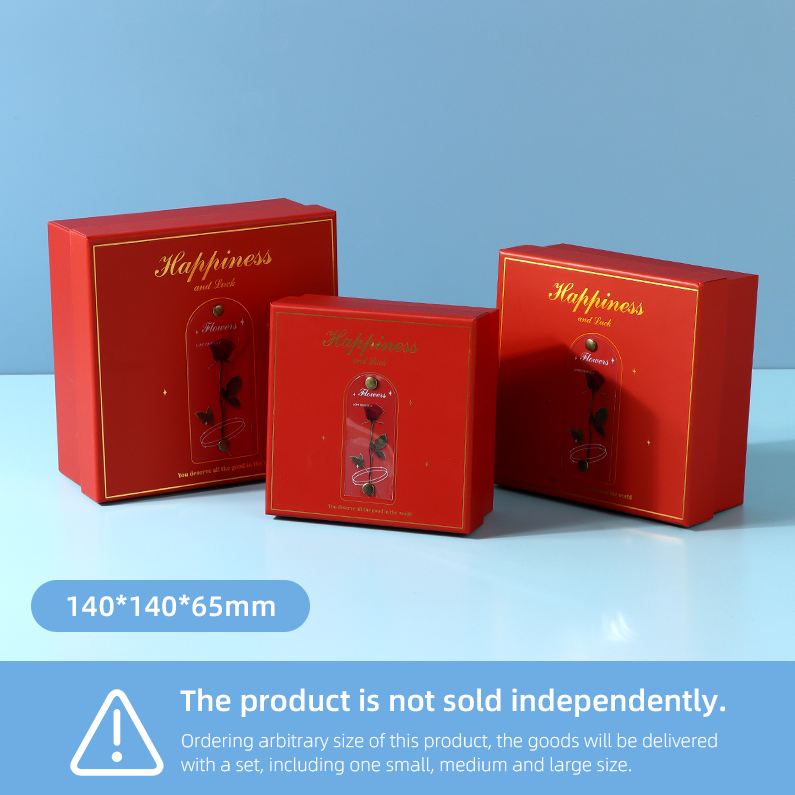 Garden Red Rose Square Gift Box (S)
