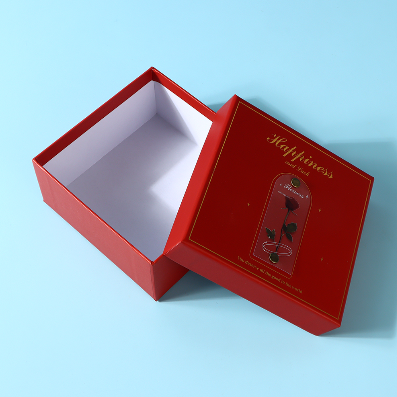 Garden Red Rose Square Gift Box (S)