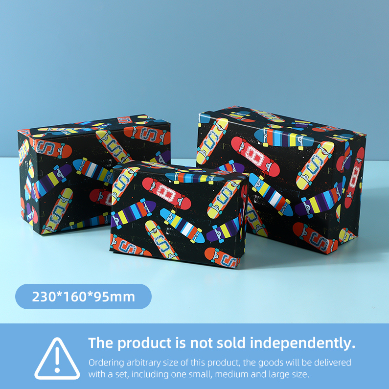 Cool Skateboard Series Rectangular Gift Box (L)