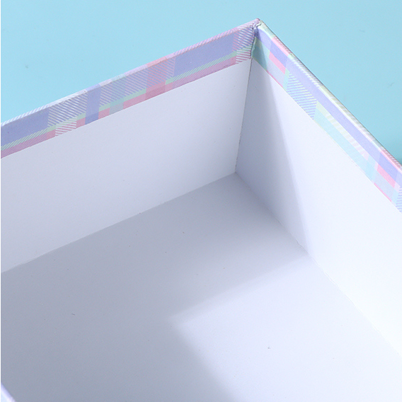 Square Purple Plaid Series Gift Box (M)