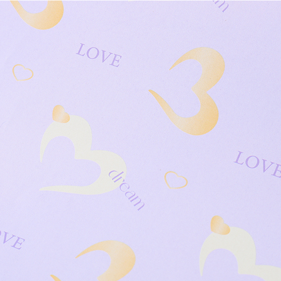 70*50CM Innermost Words Series Tiled Gift Wrapping Paper