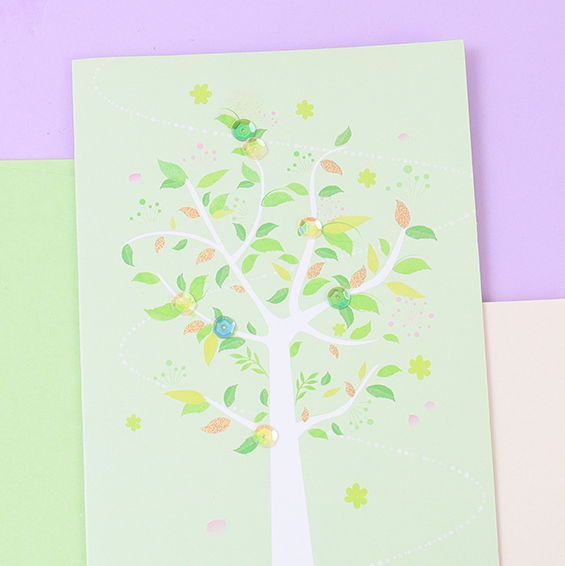 Poetic Flowers Greeting Card (1129)