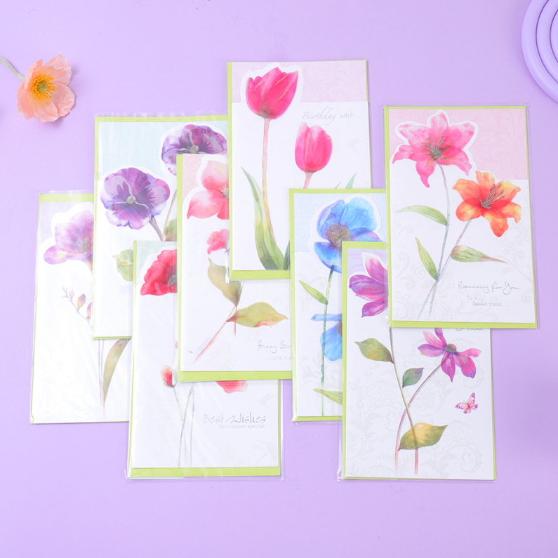 Poetic Flowers Greeting Card (1117)