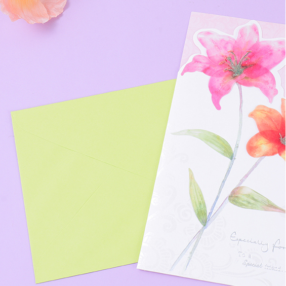 Poetic Flowers Greeting Card (1117)