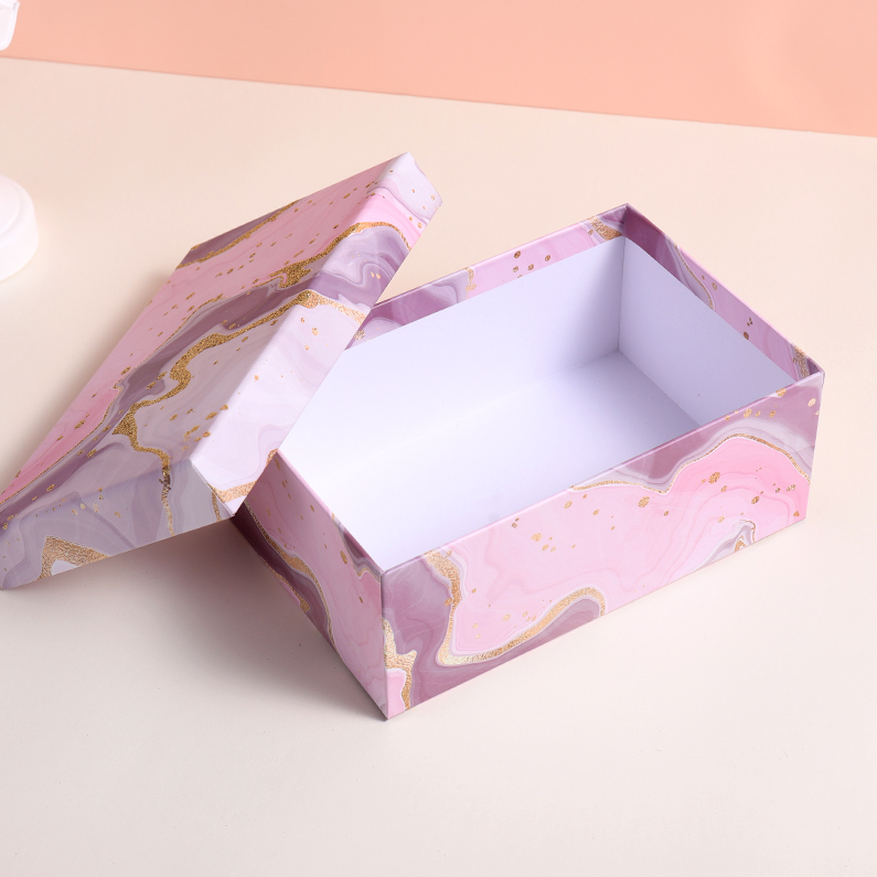Pink-Purple Glitter Series Rectangular Gift Box (M)