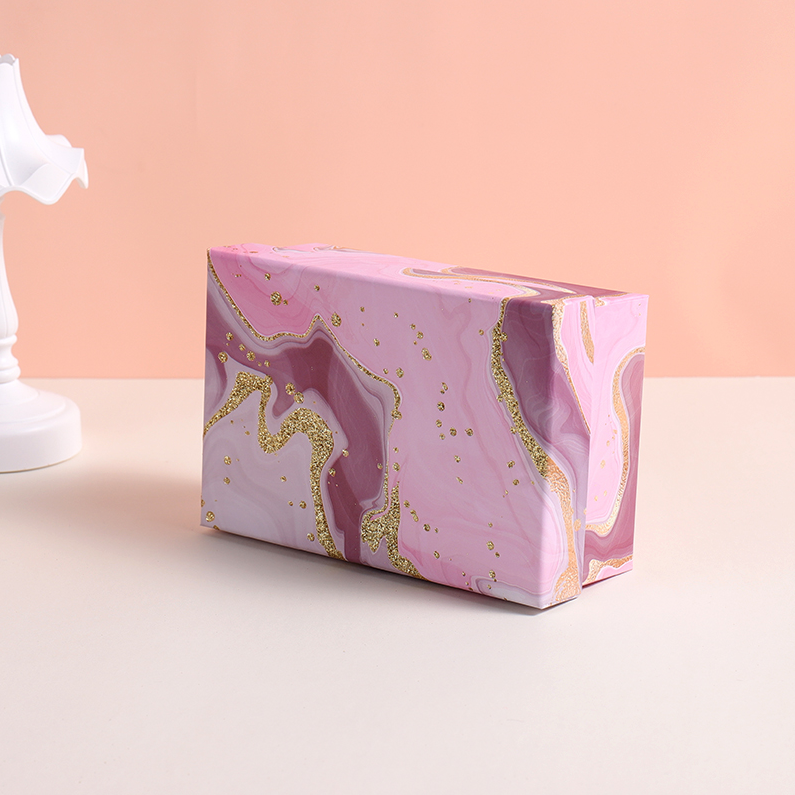 Pink-Purple Glitter Series Rectangular Gift Box (S)