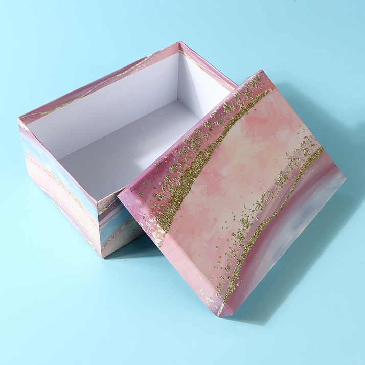 Pink Glitter Series Rectangular Gift Box (L)