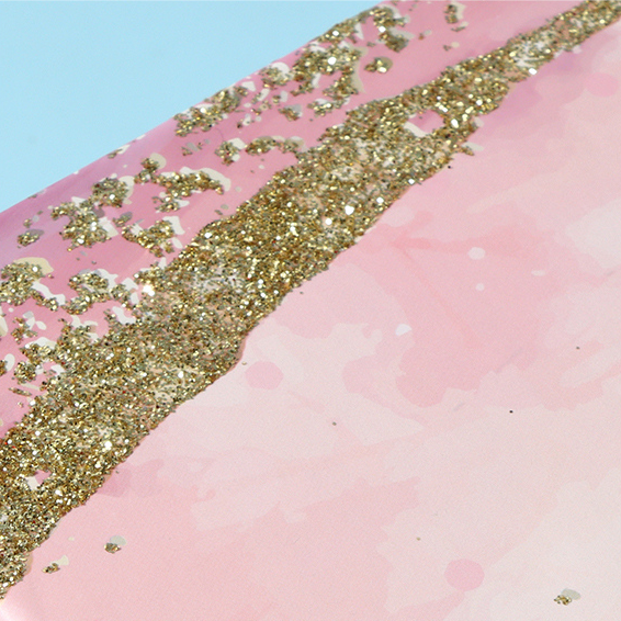 Pink Glitter Series Rectangular Gift Box (L)