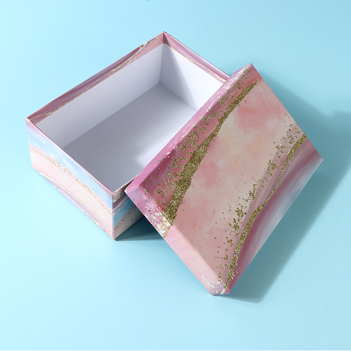 Pink Glitter Series Rectangular Gift Box (M)
