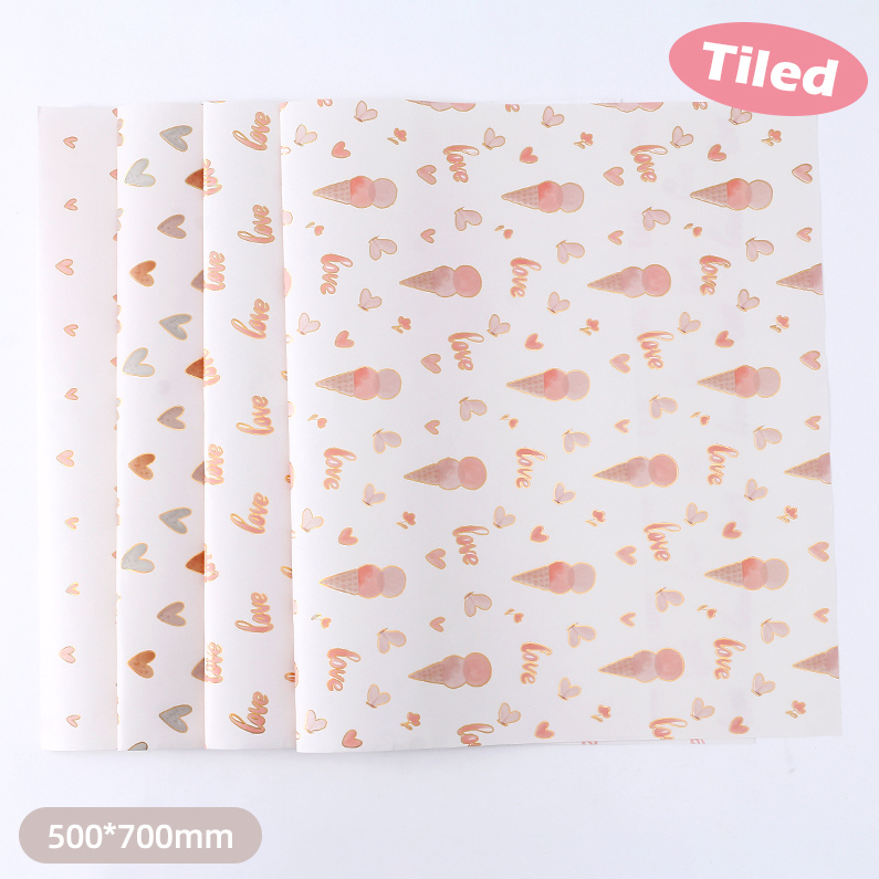 Minimalist love series bronzing gift paper