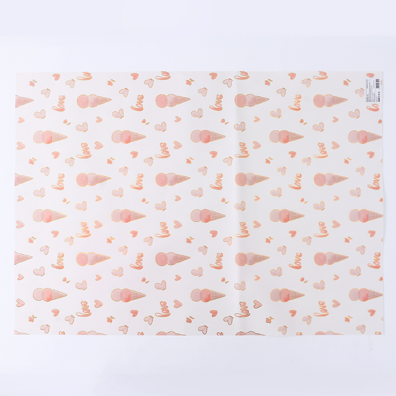 Minimalist love series bronzing gift paper
