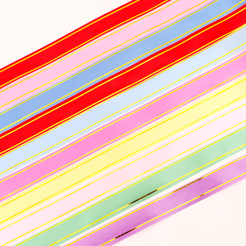 Solid color Gold ribbon