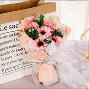 Artificial Pink Sunflowers Bouquet