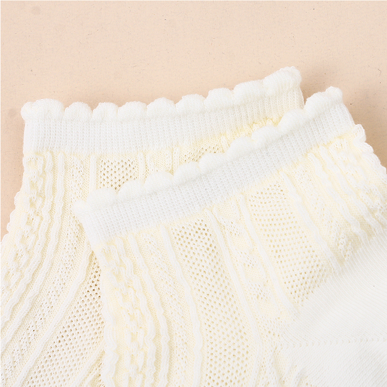 2 pairs of comfortable Women's socks with Solid Lace (mixed)