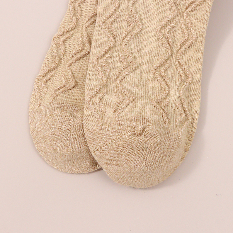 Women's dark floral socks with rabbit velvet and wooden ears