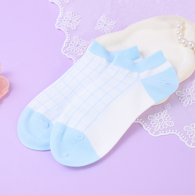 Blue series of women's socks (3 pieces optional)