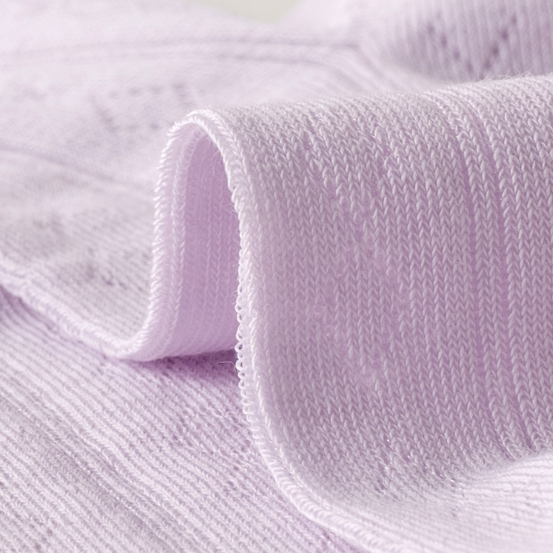 2 pairs of elegant purple breathable comfortable women's mid