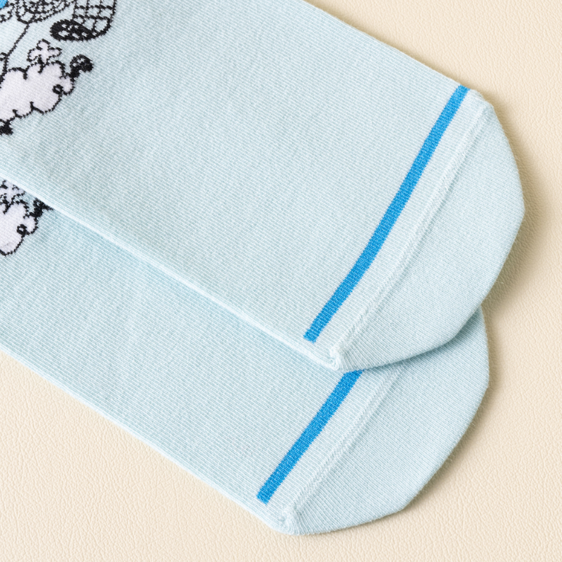 1 pair of Fun Art Antibacterial Couple Socks (mixed)