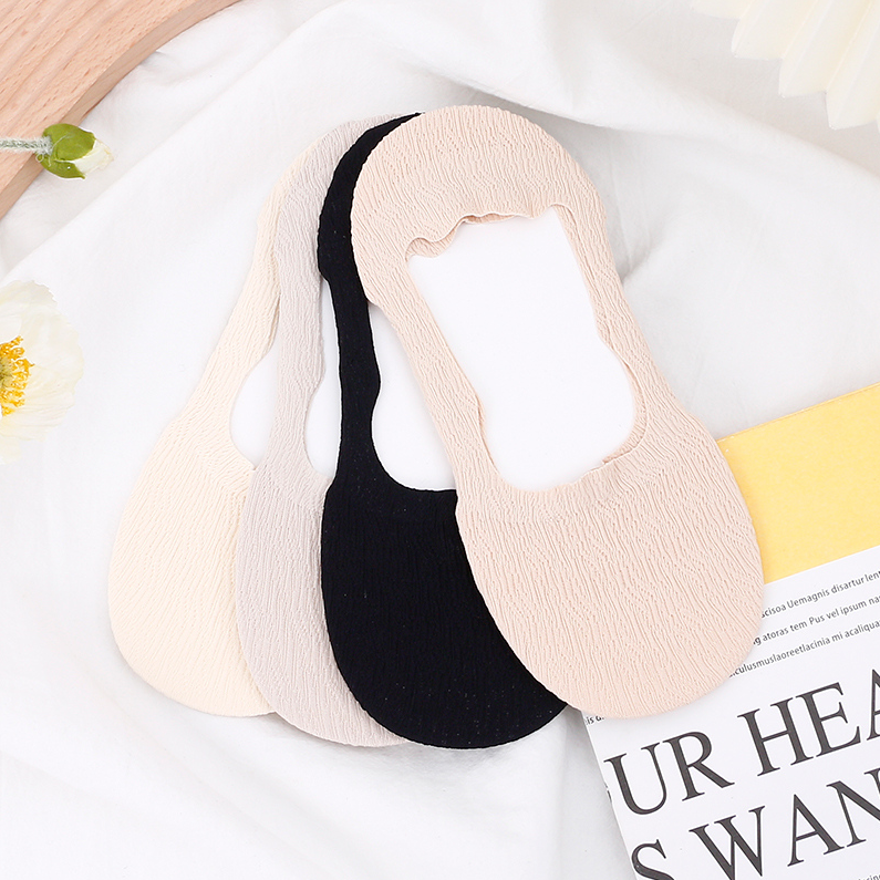 Fabric Deep Edge Invisible Socks (2 pairs)