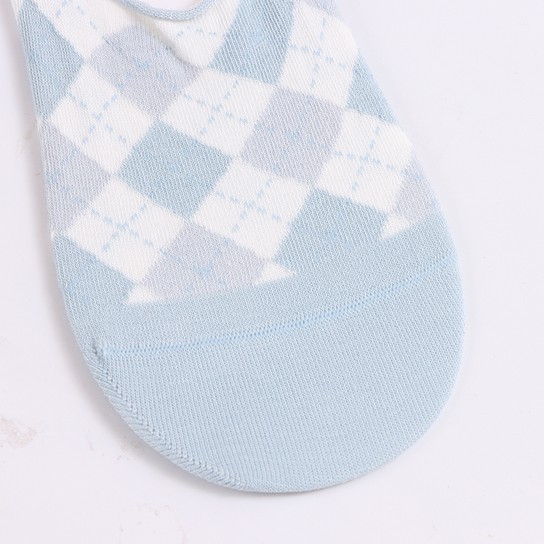 Plaid Bear Series Invisible Socks for women (two pairs)
