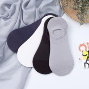 Solid Color Invisible Socks for Men (2 pairs)