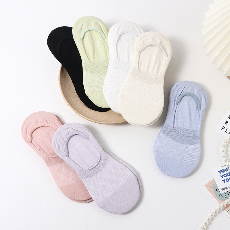 Women's permeable Diamond Invisible Socks (2 pairs)