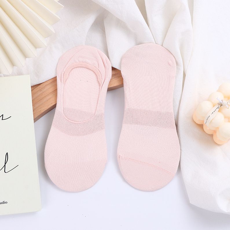 Simple diamond Invisible Socks for women (two pairs)