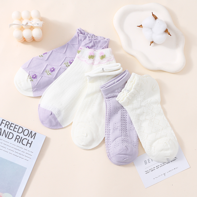 Purple series Women's socks (two pairs)