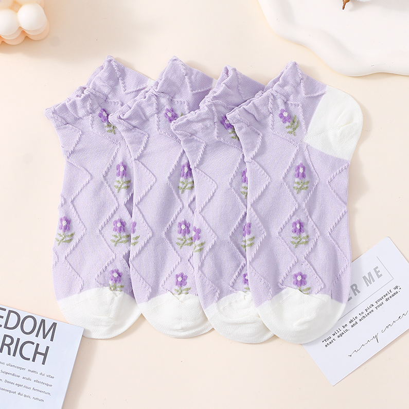 Purple series Women's socks (two pairs)
