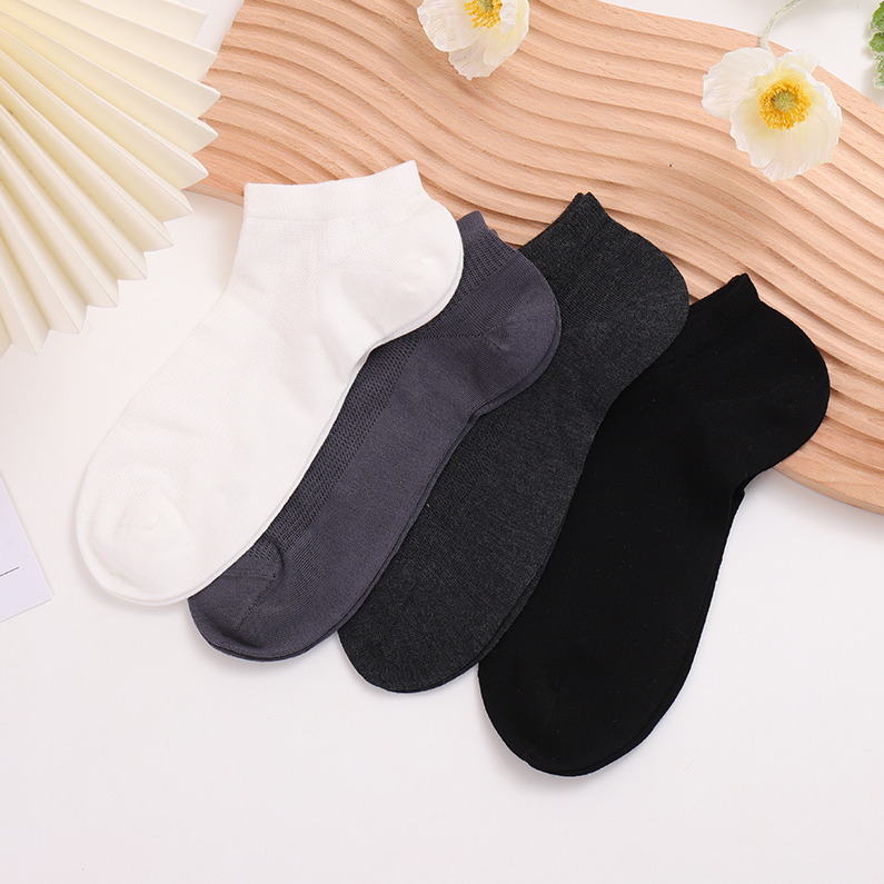 Happy iron print mesh men's socks