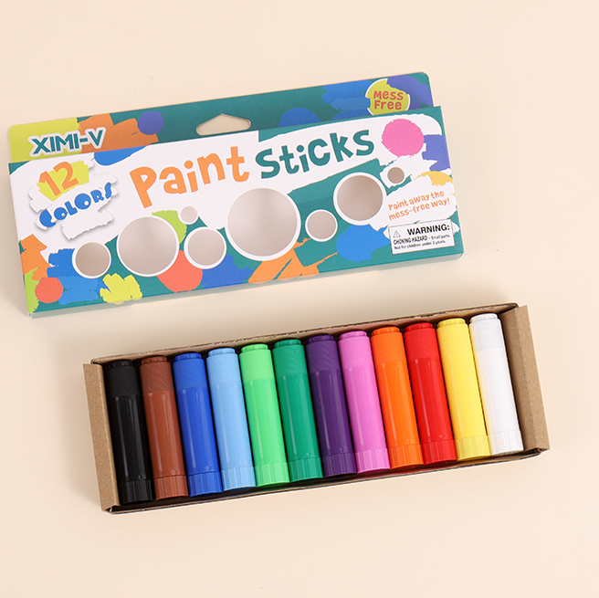 12 color oil painting stick crayon