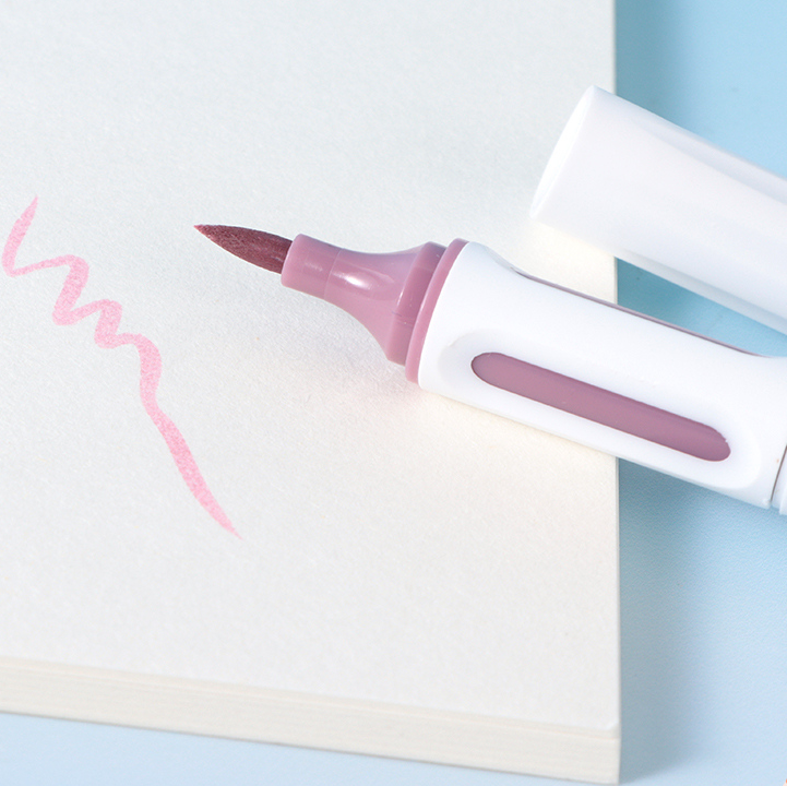 Three sets of pink highlighter