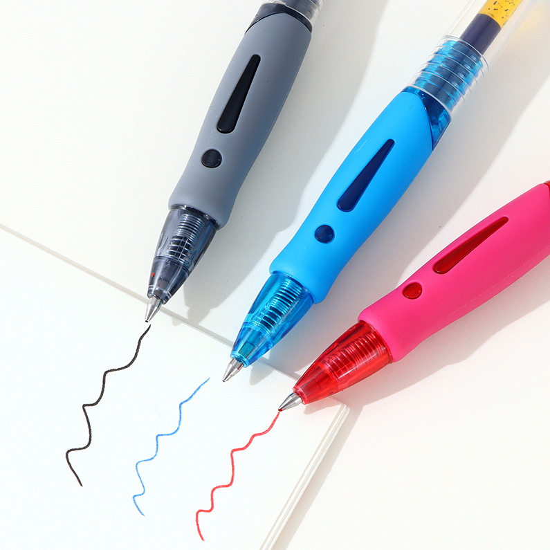 Mixed press neutral pens 3 pieces hold 0.5mm