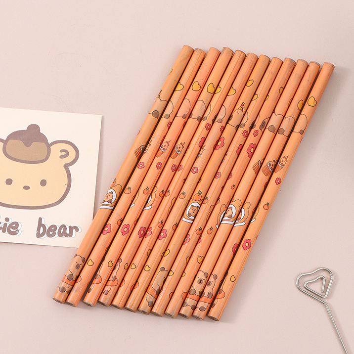 Cute Capybara Series 12-Piece Pencils Set