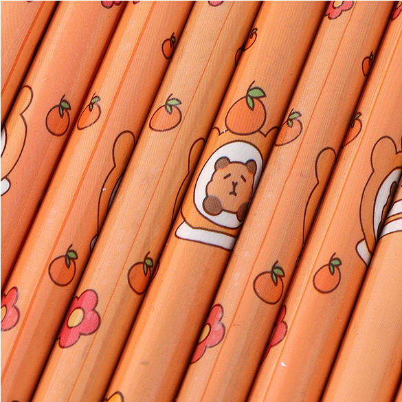 Cute Capybara Series 12-Piece Pencils Set
