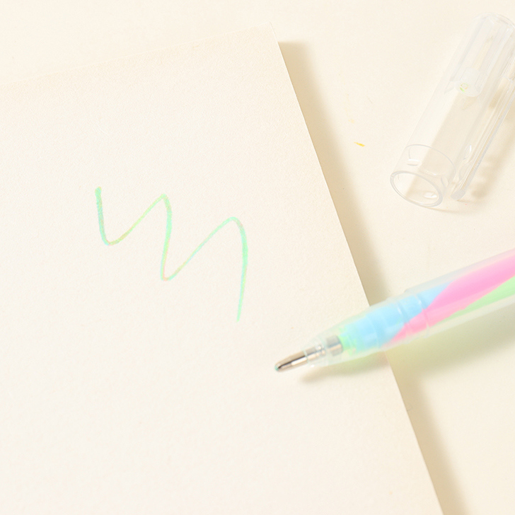 Colorful Spiral Cap Pen Set (Golorful)