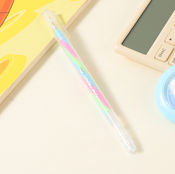 Colorful Spiral Cap Pen Set (Golorful)